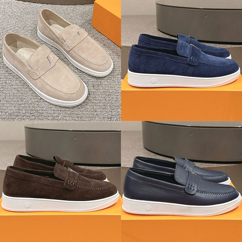 Resort Loafer Mens Designer Sandals Mens Classic Luxury Leather Upper Soft And Lightweight Daily Commuting Counter Exquisite Packaging