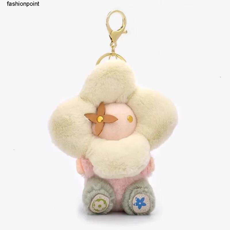 Keychains Lanyards Keychain designer Flower doll Womens bag charm Soft plush flower ornaments for handbag decoration and daily carrying Free Shippin
