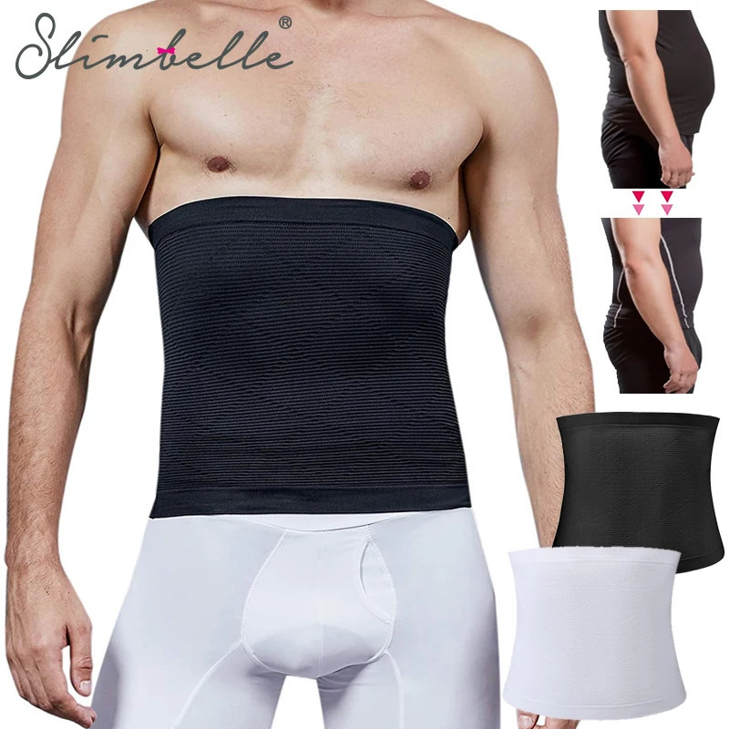 Men Body Shaper Waist Trainer Tummy Control Belt Shaping Band Shapewear Belly Fat Slimming abs Workout Compression Girdle 260624