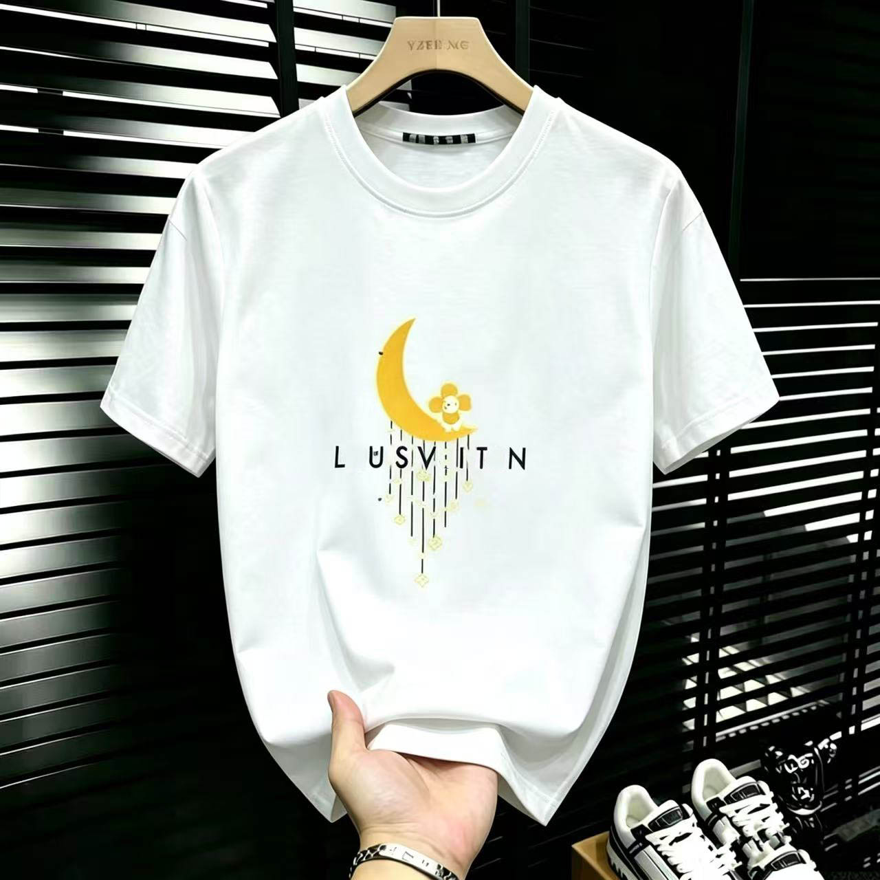 2026mens designer summer tshirts high quality cotton letter print tshirts mens and womens same style casual loose round neck short sleeves