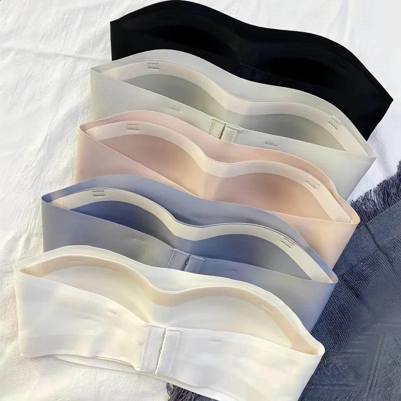 Women Push-Up Bras Removable Straps Bandeau Bra Non-wire Invisible Fixed 1/2 Cup Seamless Underwear Ladies Sexy Lingerie S-XL260624