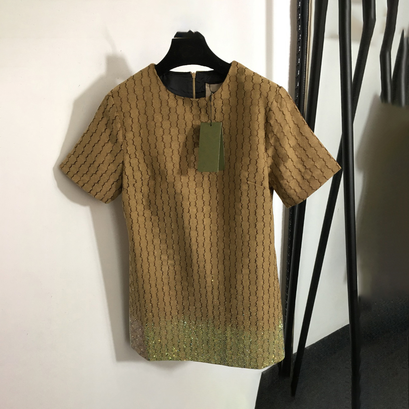 high quality dress classic style dress minimalist dress designer summer fashion basic casual dress womens luxurious g small jacquard dress