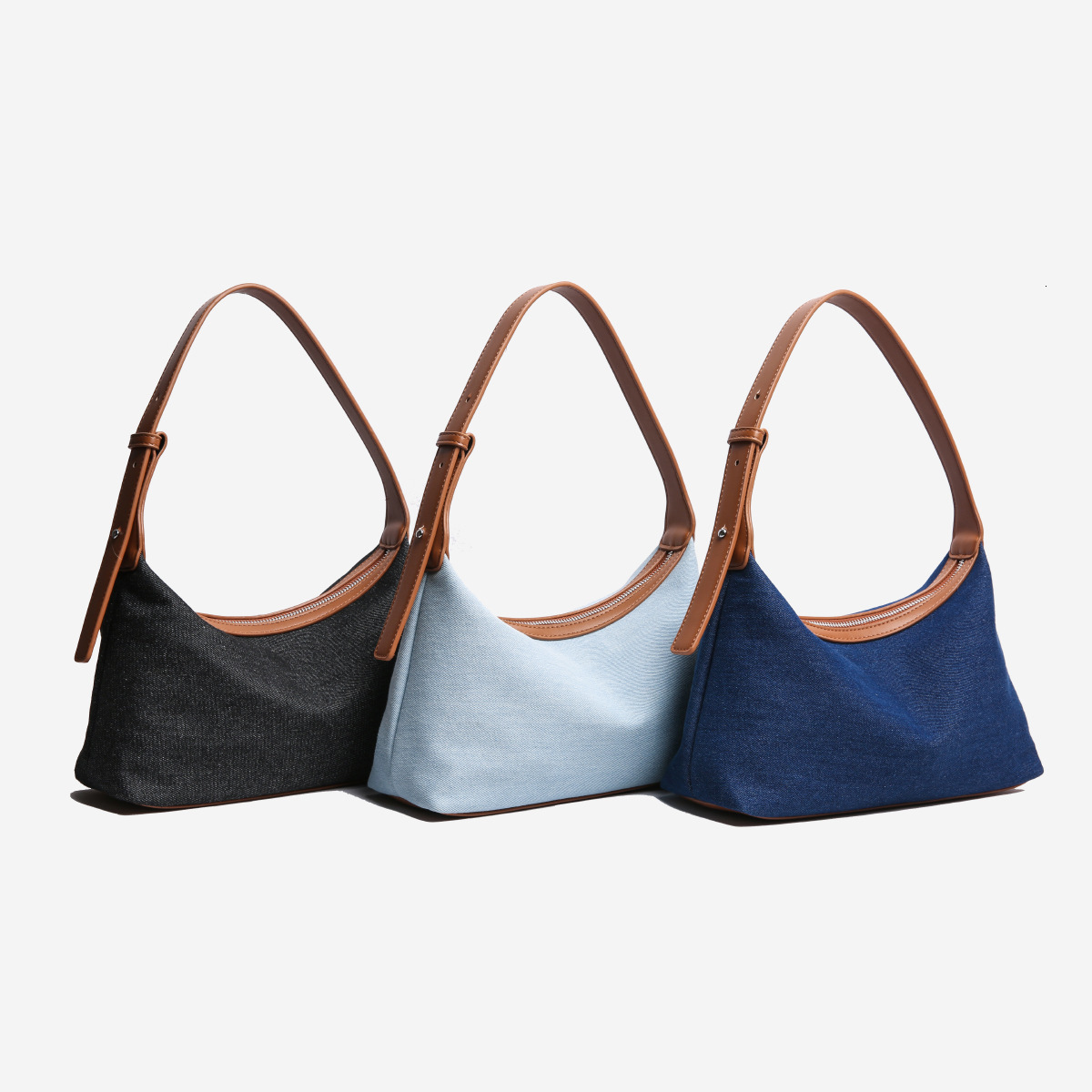 Bestseller New Korean Japanese summer denim bag, casual and artistic handbag, women's high-end niche style underarm bag