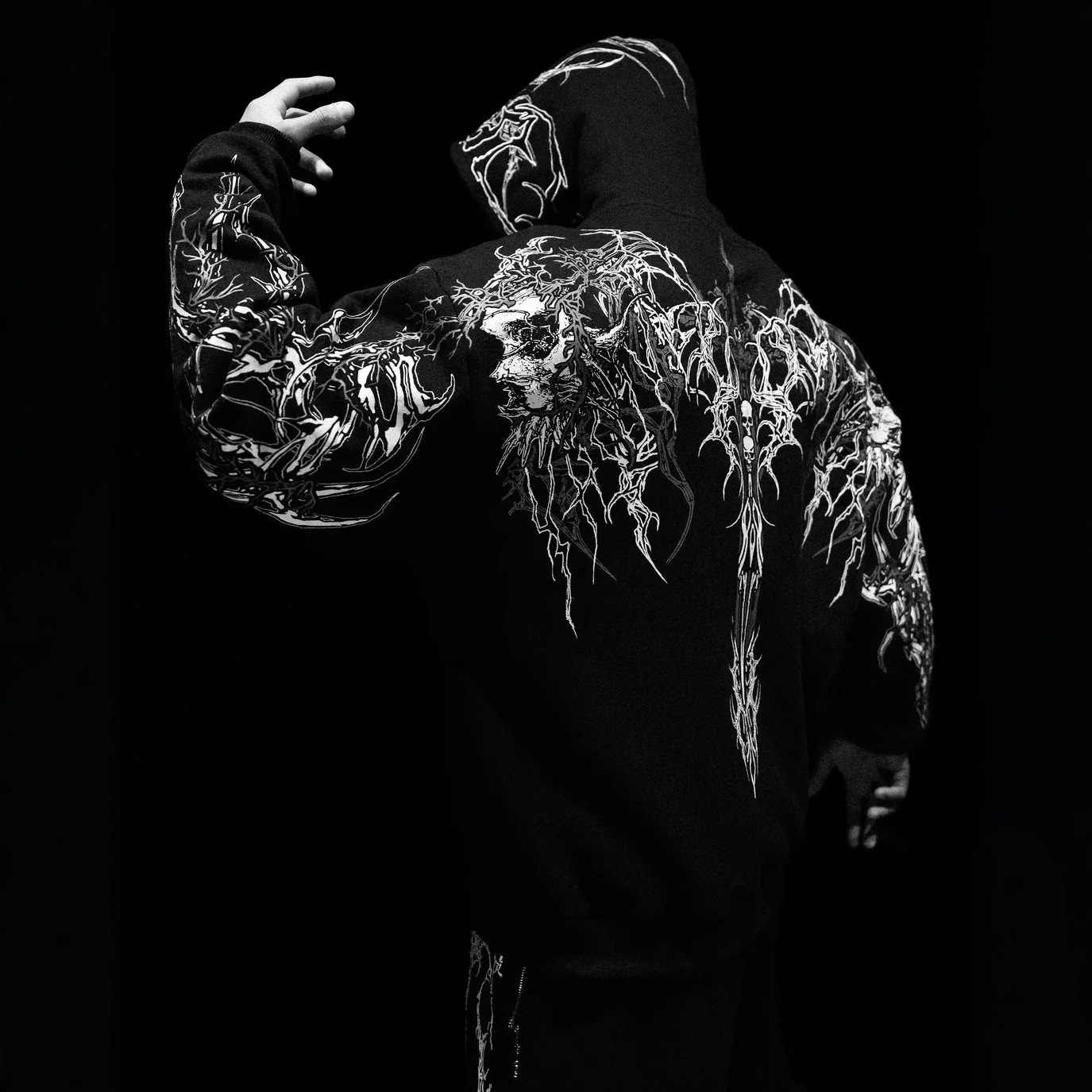 Men 2026 Breathedivinity Foreign Trendy 2026 Sports Fitness Hoodie Sweatshirt High Street Autumn And Winter Men's Jacket