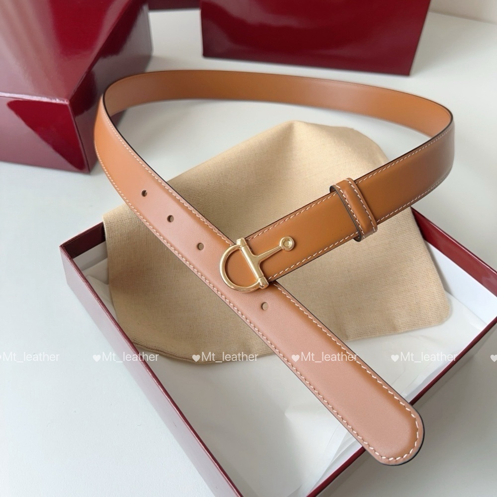 Women Belts Designer Top Quality Genuine Leather Belt Women Fashion Belt width 3cm new style Half Horsebit Buckle black brown Milk white belt with g