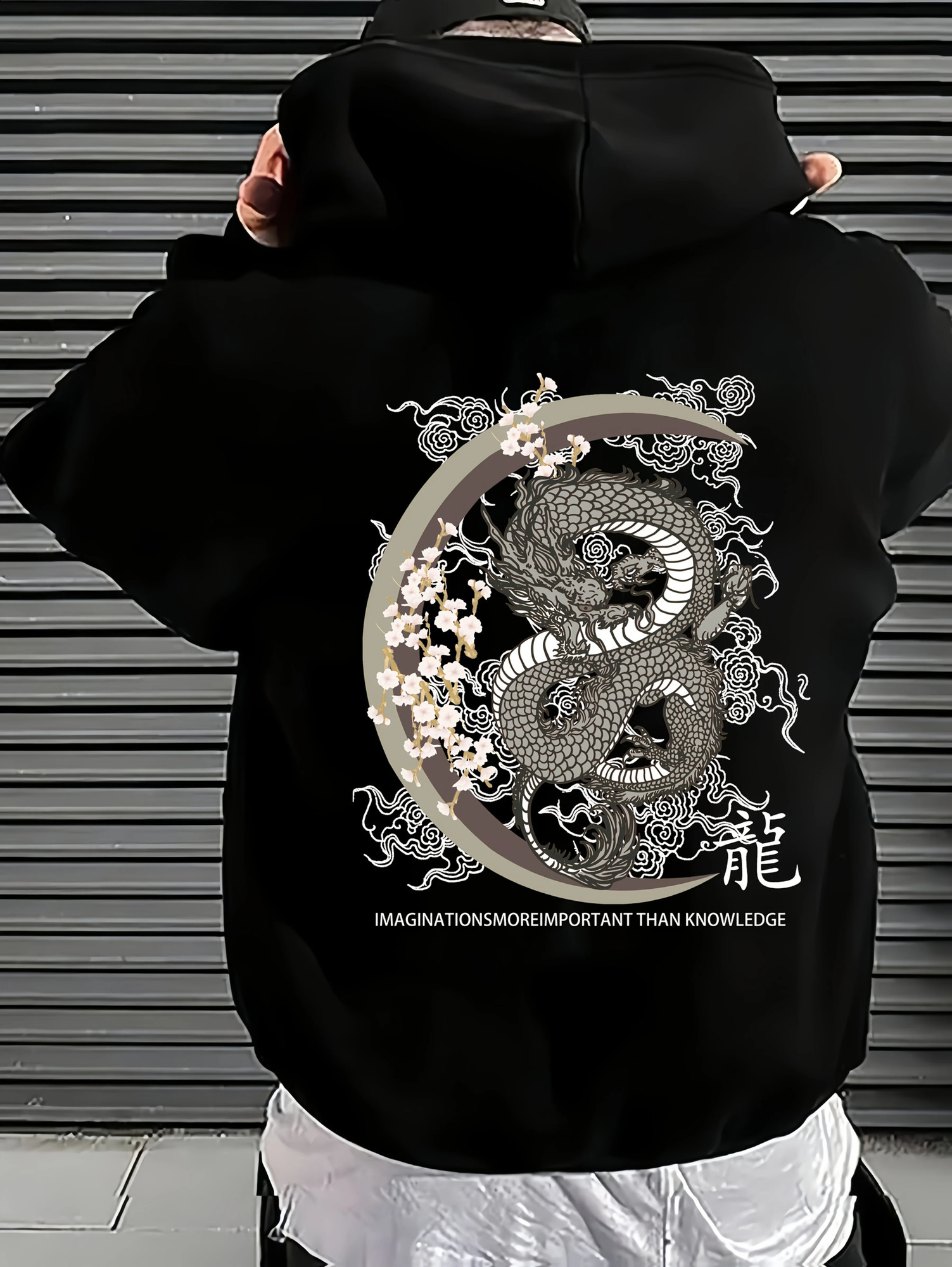 Chinese Dragon Hoodie Men Oversized Embroidered Oriental Style harajuku Cool Asian Back Printed Patterns Hoodies 260605