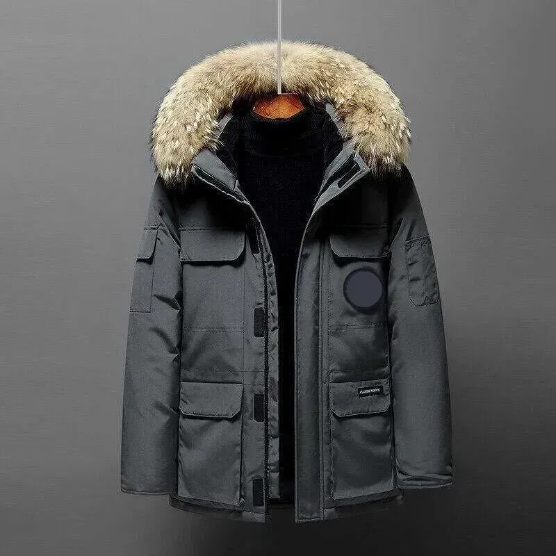 26SS Goose Mens Down Jackets Veste Homme Outdoor Winter Jassen Outerwear Big Fur Hooded Fourrure Manteau Down Jacket Coat Hiver Parka Doudoune