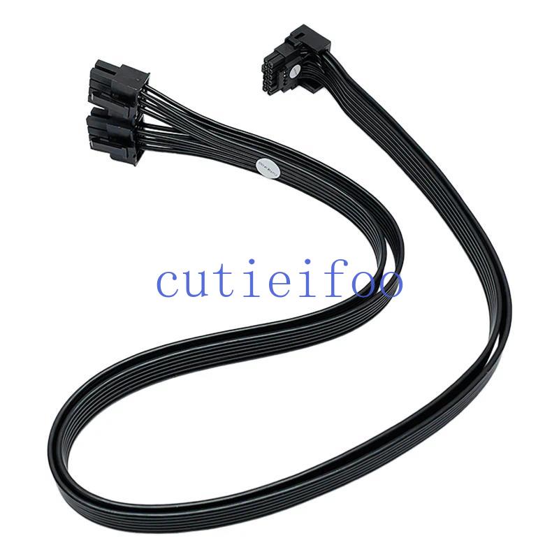 PCIE5.0 12VHPWR Dual 8Pin To 16pin(12+4p) Straight or Angle Elbow Power Cable for RTX4000 RTX4080 RTX4090 Series Module-image-1112049660