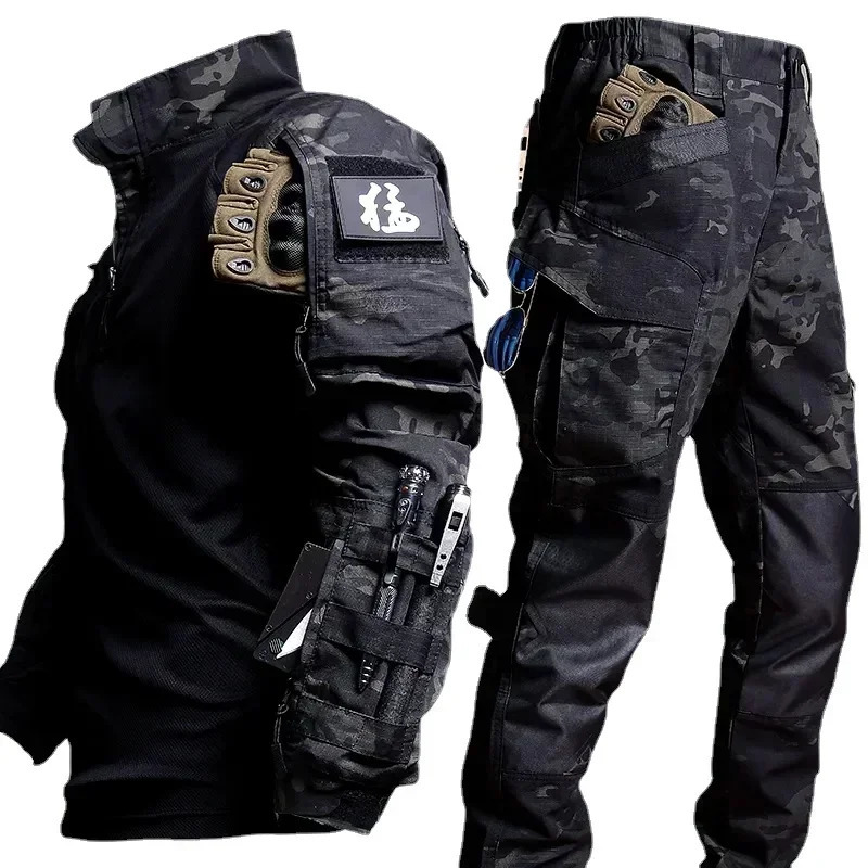 Tactical Suit Men Airsoft Hunting Clothes Paintball Military Uniform Assault Hiking Shirts Special Forces Sets Outdoor Pants 260624