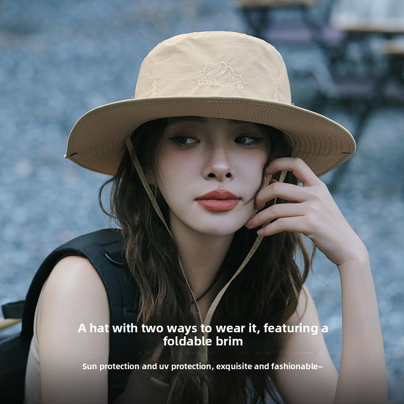 Outdoor Hats Caps Cross Border Summer Western Cowboy Outdoor Hiking Camping Mountaineering For Women Quick Dry Waterproof Sun Shading Sun Protective