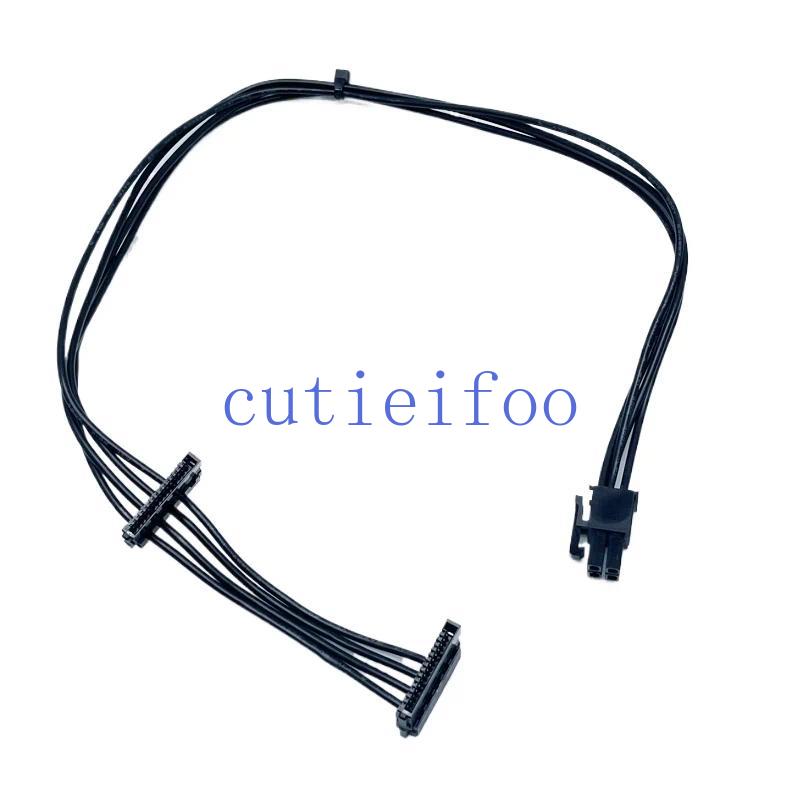 Mini 4Pin To 2port Right Angle SATA Hard Drive HDD Power Cable for Lenovo P500/P700/P510/P710/P720-image-1112049325