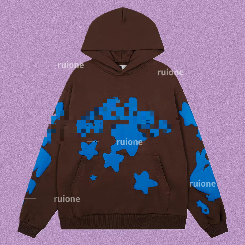 S Luxury Loose Designer Spider Print Tracksuit High-Quality Breathable Hoodie Sweatshirt Rich Graphic Patterns Unisex for Young Men & Women US Sizes