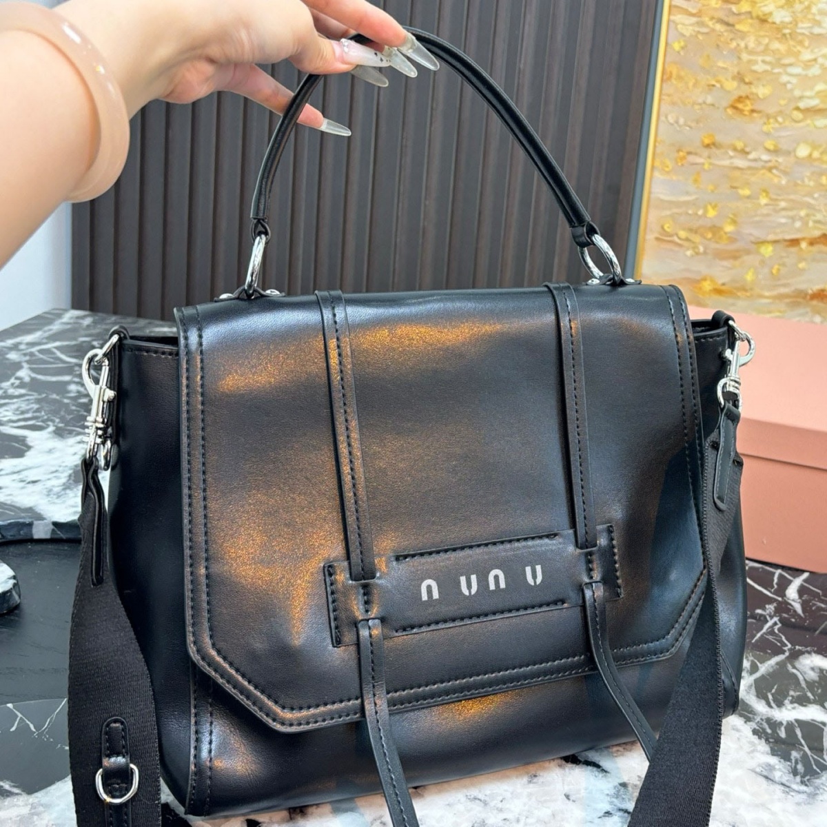 Luxury-Style Multi-Purpose Leather Shoulder Bag for Women - 2026 Spring Summer Handbag and Crossbody Bag - Genuine Leather Messenger Bag