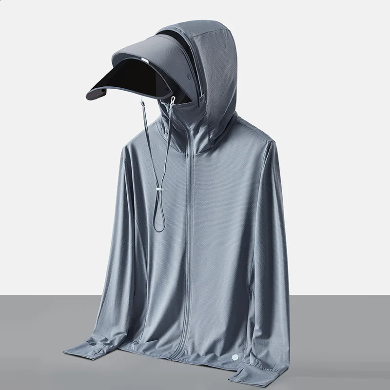 Abbigliamento estivo per protezione solare da uomo Camicia da donna traspirante a tesa larga rimovibile per esterni Protezione UV UPF50 260625