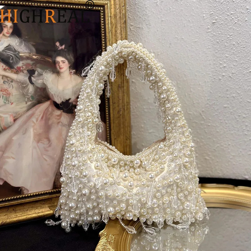 Handle Pearl Evening Clutch Bag Purses And Handbag y ner Hobo Shoulder Bag Tassel Clutch Purse Bucket Bag 260624