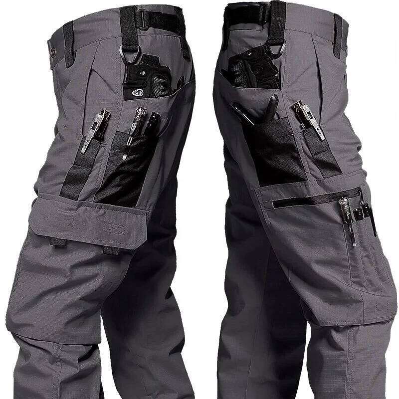 Wear Resistant Work Pant Man Multi-pocket Straight Cargo Outdoor Jogging Tactical Pants Spring Autumn Casual Trousers 26Y0625