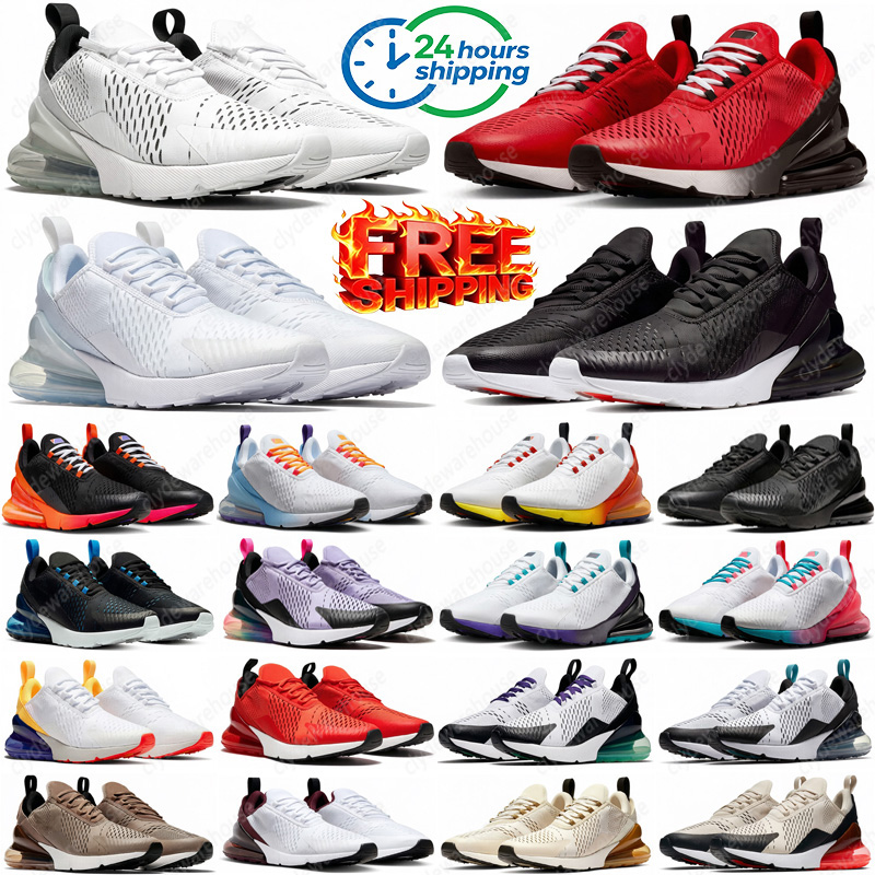 Free Shipping Designer 270 270s Running Shoes for mens womens black white brown sneakers sports shoes outdoor runners trainers breathable comfortabl