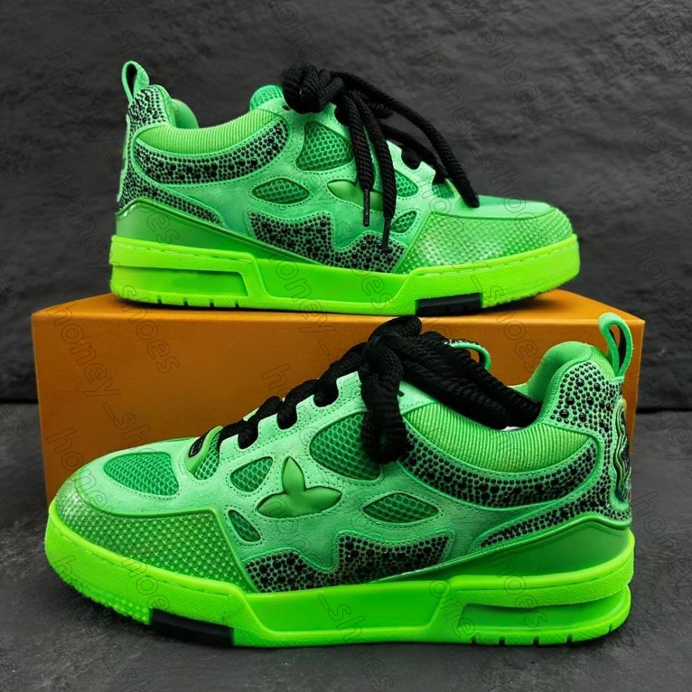 2026 fashion classic mens women skate casual shoes luxury brand White trainer designer sneakers printing low-top green red black white Breathable ru