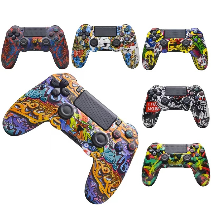Bluetooth wireless pro game controller with six axes and dual vibrations - PS4 gaming accessory-image-1112105851