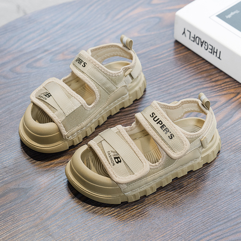 2026 Summer Sandals Boys Closed Toe for Medium and Older Children Girls' Small Non Slip Children's Beach Shoes