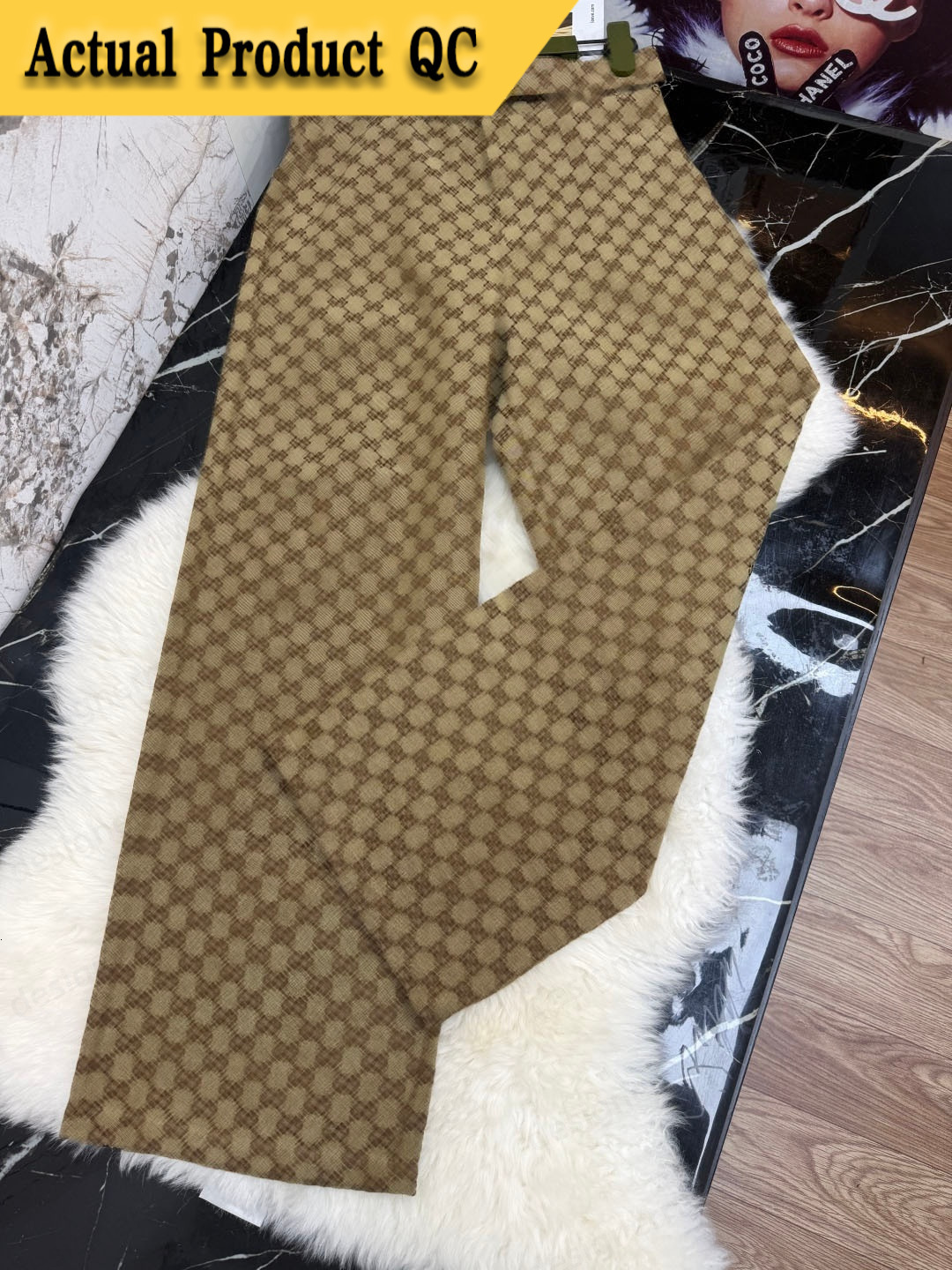 guuuuucci Designer Wide Leg Pants Belt Luxury G Trousers High Waist Jacquard Straight Denim Trousers Vintage Streetwear Casual Sweats Classic Let-image-1112129063