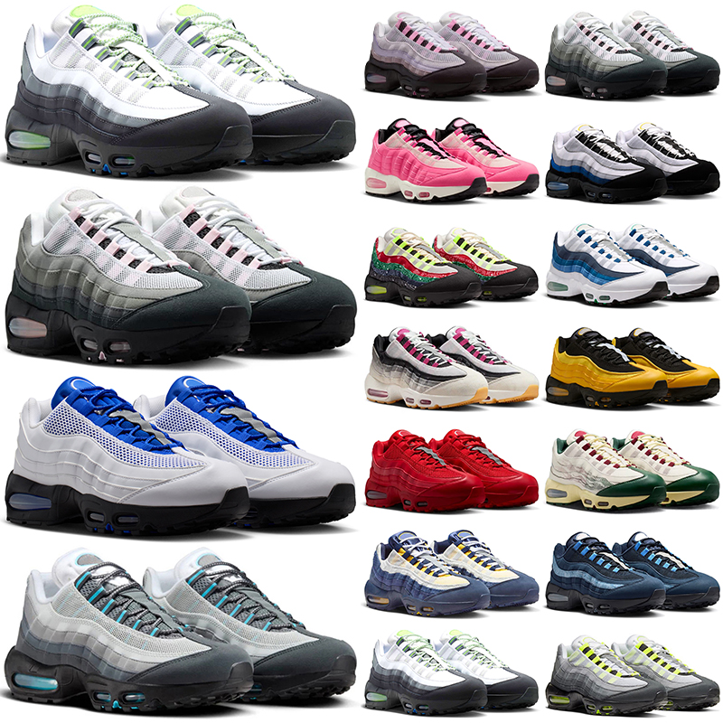 with box 95 95s designer running shoes for men women stylish sneakers durable sports outsoor sneakers triple black white navy blue red pink yellow