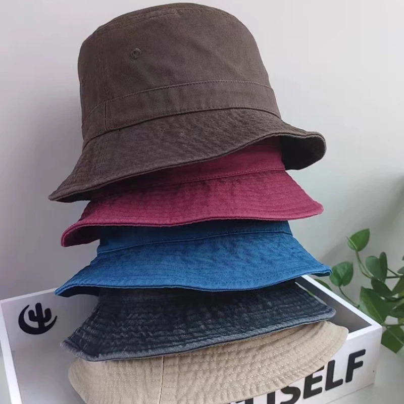 Fashion Big Head Plus Size Bucket Hat for Men Pure Cotton Panama Fisherman Hat Korean Man Women Bob 60cm 64cm Sun Hat Wholesale 260624