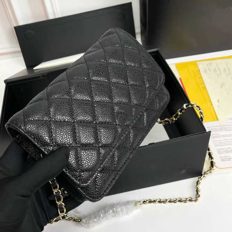 quilted chain bag fortune bag caviar leather shoulder crossbody womens bag makeup bag small square bag Purses_design0UGK