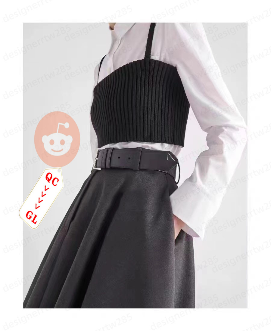 Old Money Luxury Skirt Nylon Belted Midi Skirts Women Elegant High Waist Umbrella Swing Skirt Casual Retro Milan Style Designer Clothes Faldas-image-1112111982