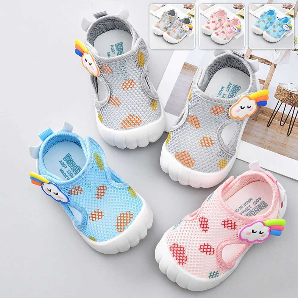 Cartoon Mesh Non-Slip Baby Breathable Shoes for Spring Summer High Elastic Comfy Shoes Kids Shoes For Learning Walking Y2606243G8T