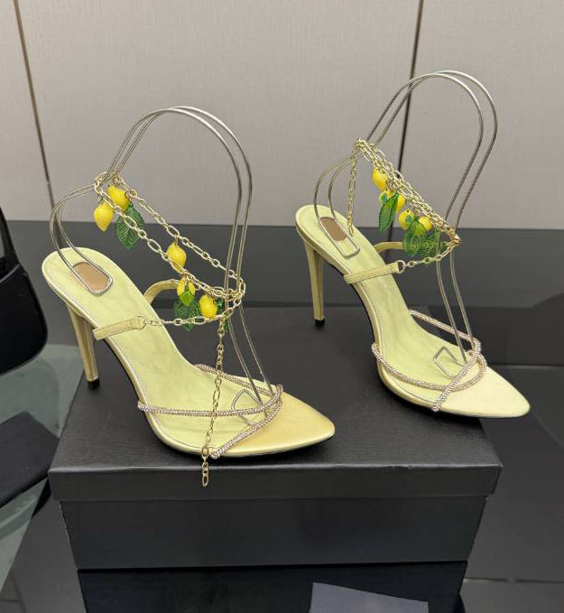 Women's Bare Tied High Heel Sandals Fashion Grape Cross Leather Dress Shoes Summer Sexy Party Wedding Shoes 35-42