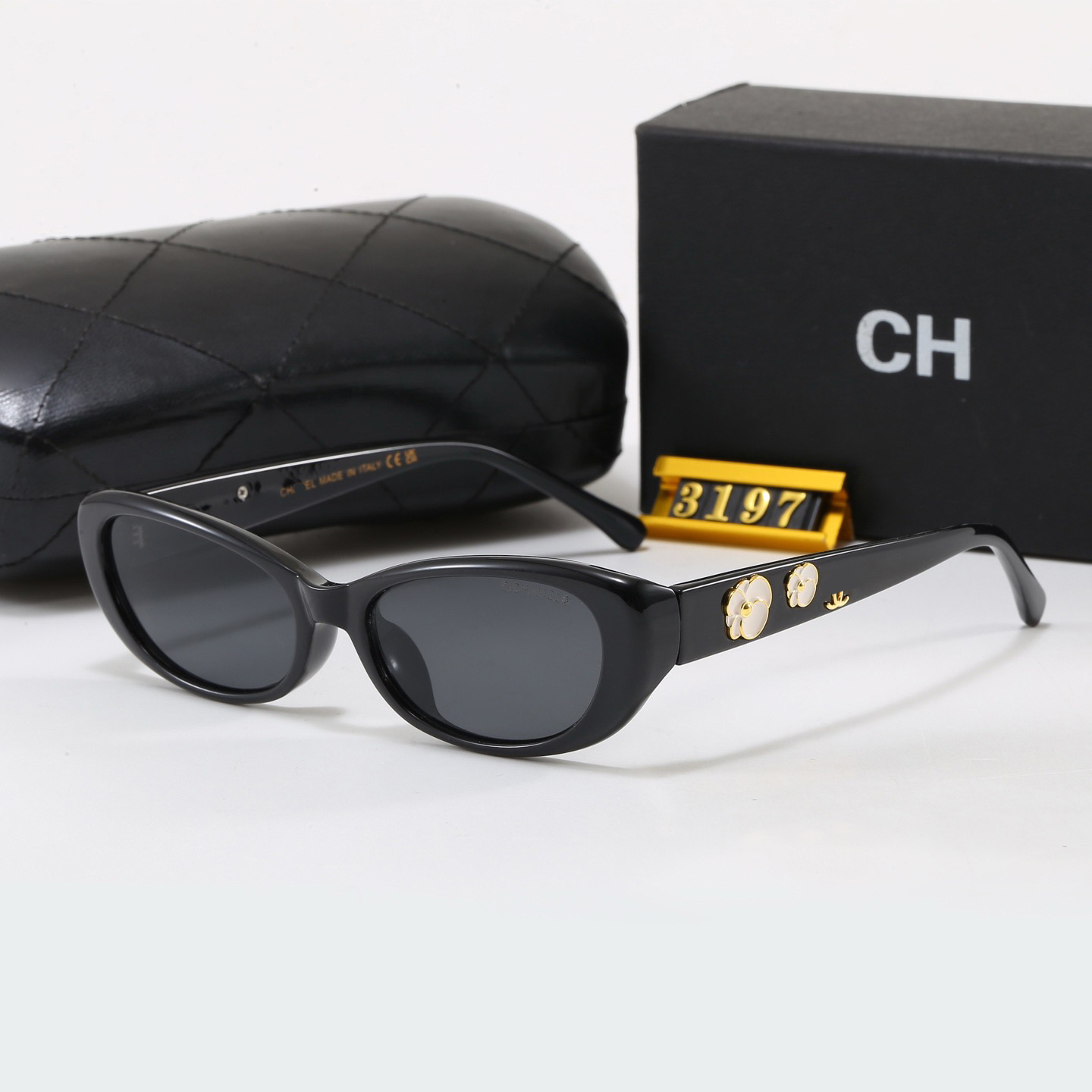 CC Sunglasses Womens Designer Sunglasses for women oval frame fashion chan sunglasses Luxury Sunglasses Eyewear Mens eyeglasses Lunette de Soleil-image-943548086