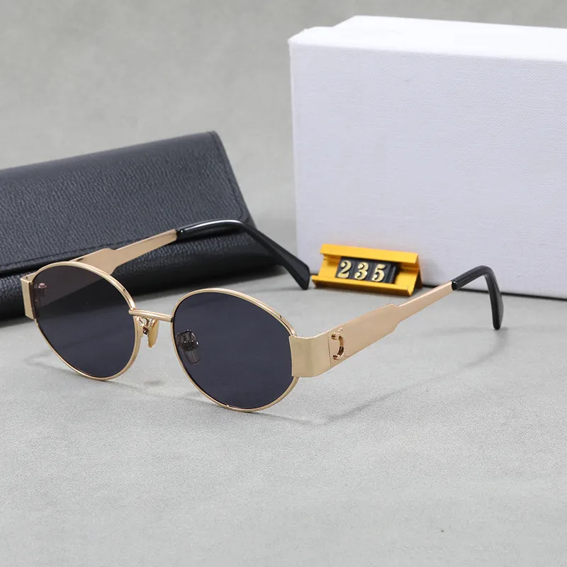 Designer Sunglasses For Women Designer Glasses Ladies Sunglass Metal Full Frame Mirror Woman With Box High Quality-image-993170663