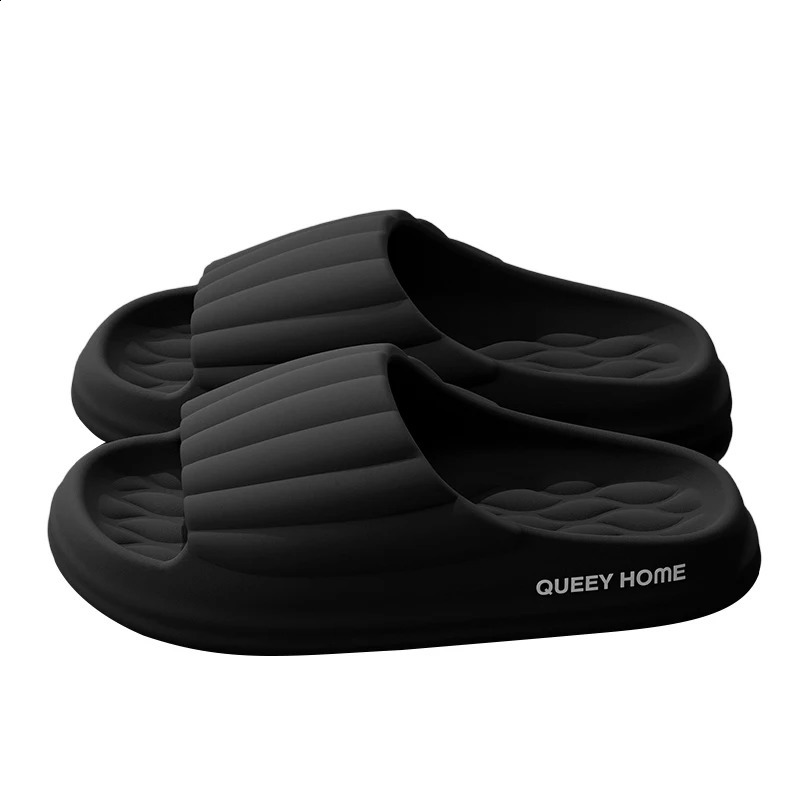 Stylish Mens Slippers Thick Sole Pressure Distribution Soft Bouncy Comfort Beach Sandals Anti Slip Lightweight Shoes Men Women 260625
