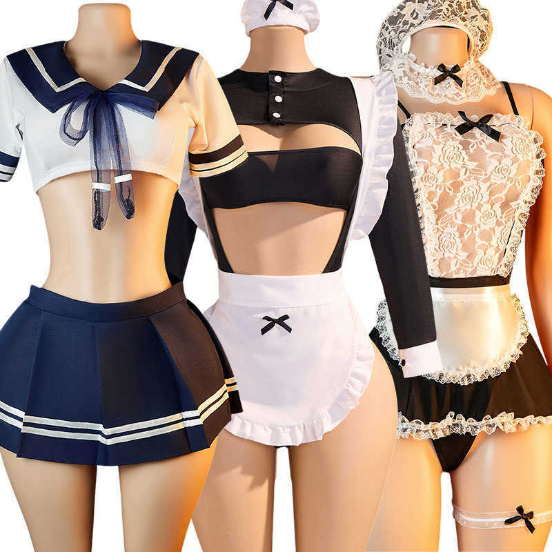 Erotic Hot Maid Costume For indoor Role-Play Women Uniform 18 Exotic desire Plays Deep V Nurse Dress Xxx Cosplay Sexy Nights D260625