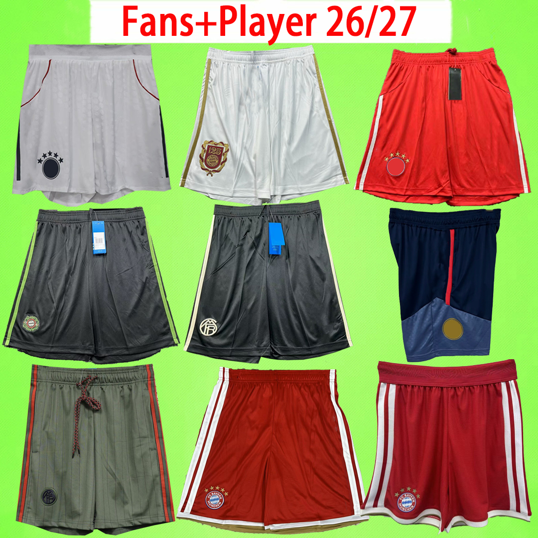 Oktoberfest KANE Bayerns soccer pants Icon 26 27 Munichs Men Kit goalkeeper Muller 2026 2027 Fans Player version 125 years football shorts unifor