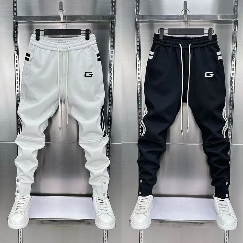 Spring Mens Pants Korean Fashion Men Clothing Joggers Pants Casual Streetwear Male Trousers Elastic Waist Men Sweatpants260624