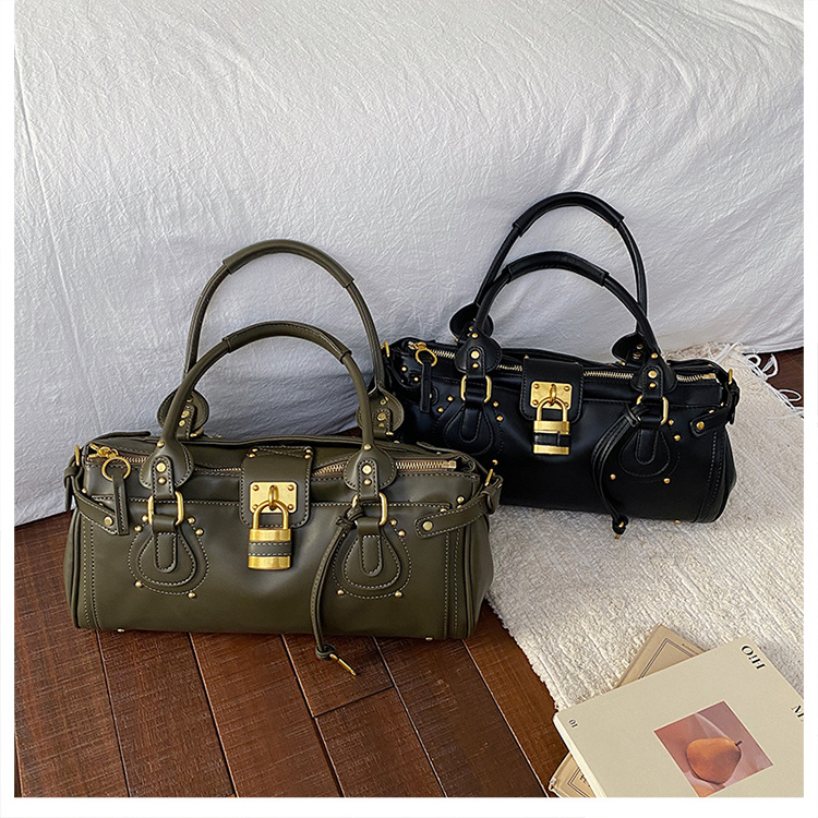 Borsa da sera di design Borsa a tracolla vintage da donna di lusso Borsa da moto punk Borsa a tracolla quadrata retrò per ragazze adulte Borsa a cus