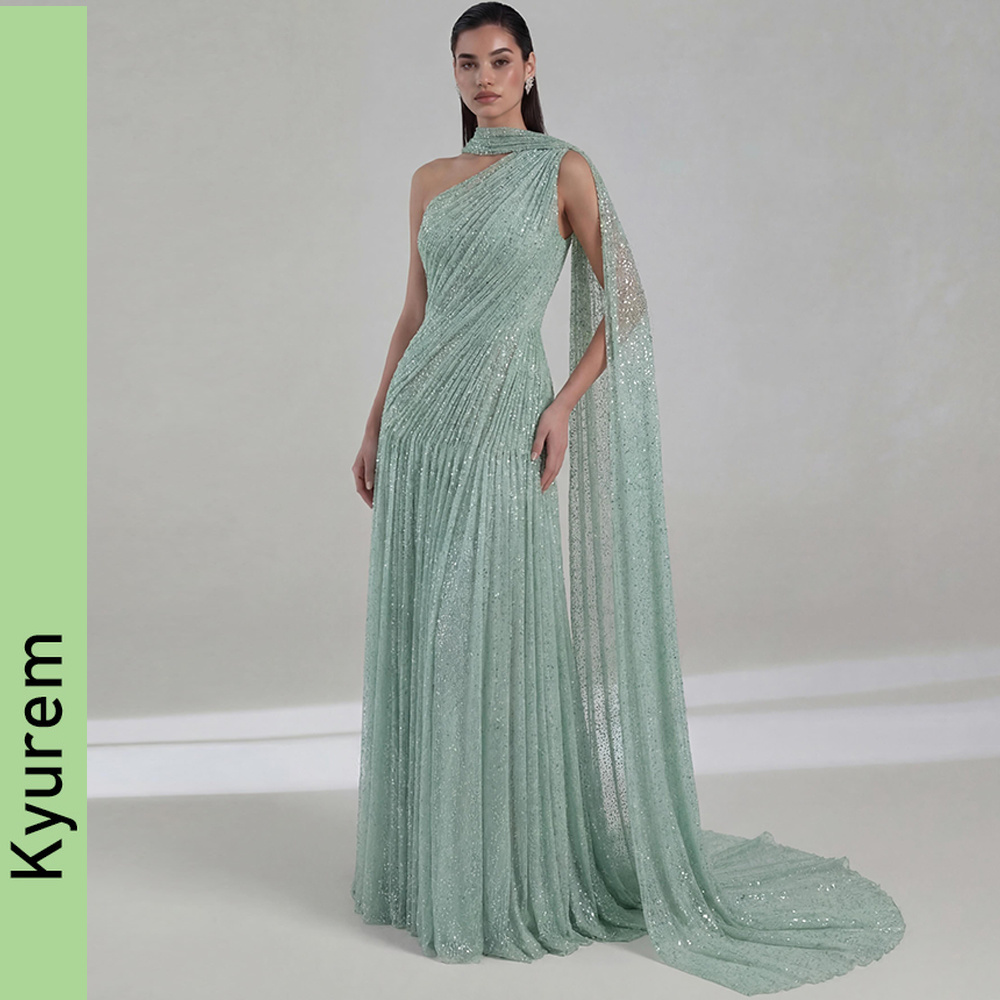 Elegant Chiffon Evening Dresses Exquisite Prom Dresses Fashion One Shoulder Custom Made Special Occasion Gowns Robe De Soiree