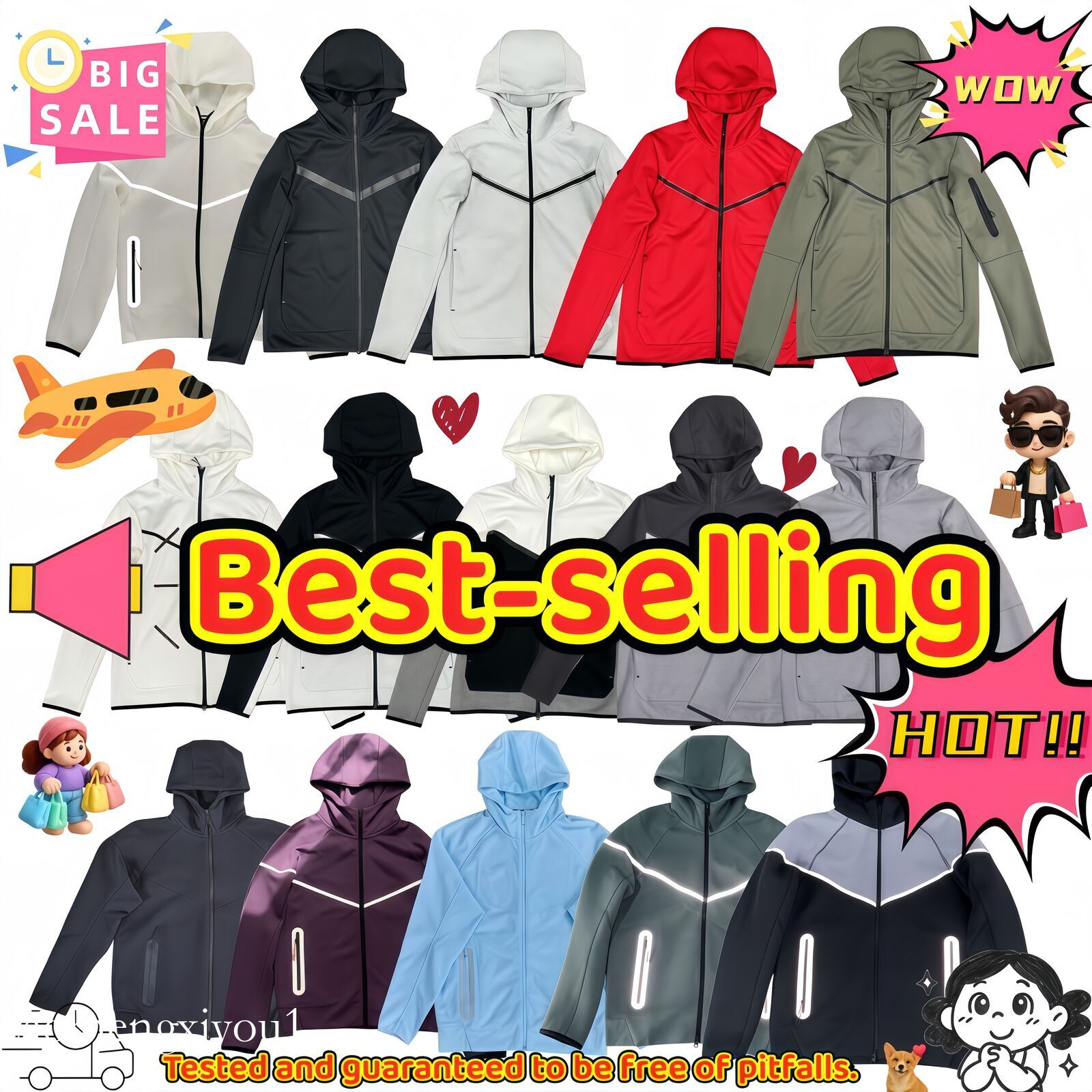 Hoodie tech fleece pant tracksuit men woman classic sports clothing hooded sweatshirt track suits bottoms Techfleece outerwear mens jogging pants si