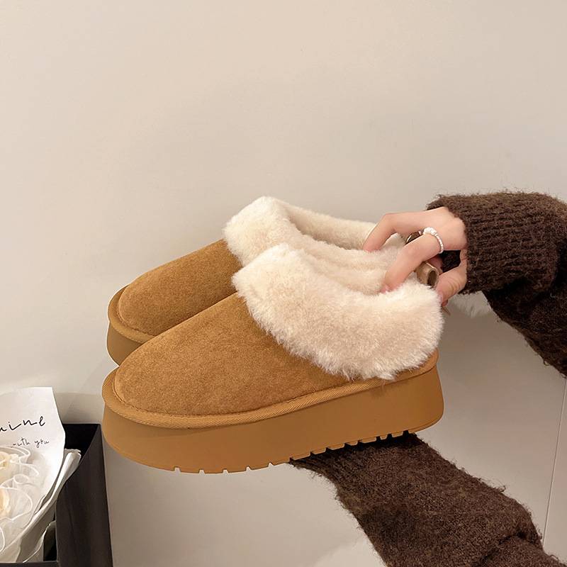 Free shipping designer shoes Thickened Fur Snow Boots with Over-the-Knee Design for Winter 2026 New Thick Soled Cozy Outerwear with Fluffy Lining Fu