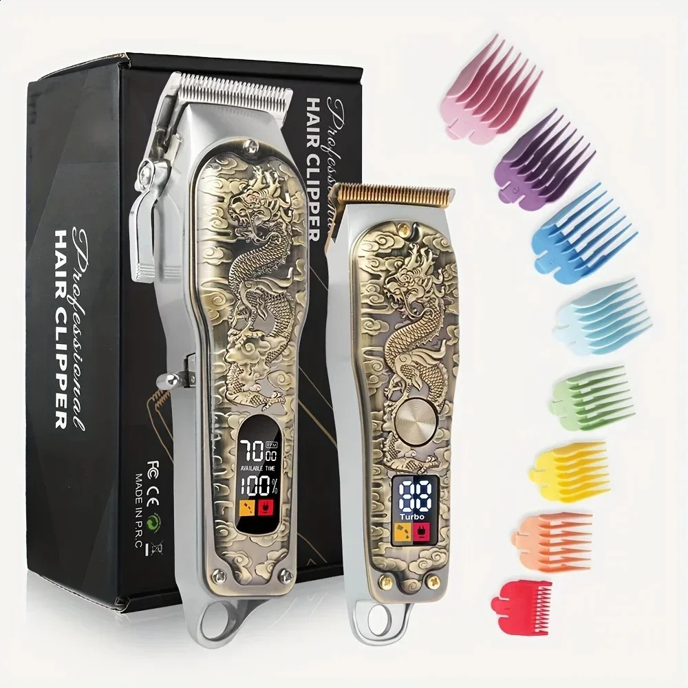 Hair Clippers Trimmers Set Cordless Mens Cutting Machine Professional Beard Trimmer Barber Accessories for Men Holiday 260625