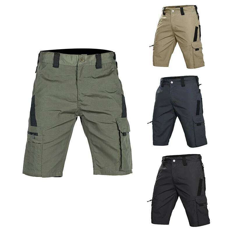 New Tactical Work Men Camouflage Outdoor Multi-pocket Casual Cargo Short Pants Quick Dry Wear-resisting Shorts Male 26Y0625