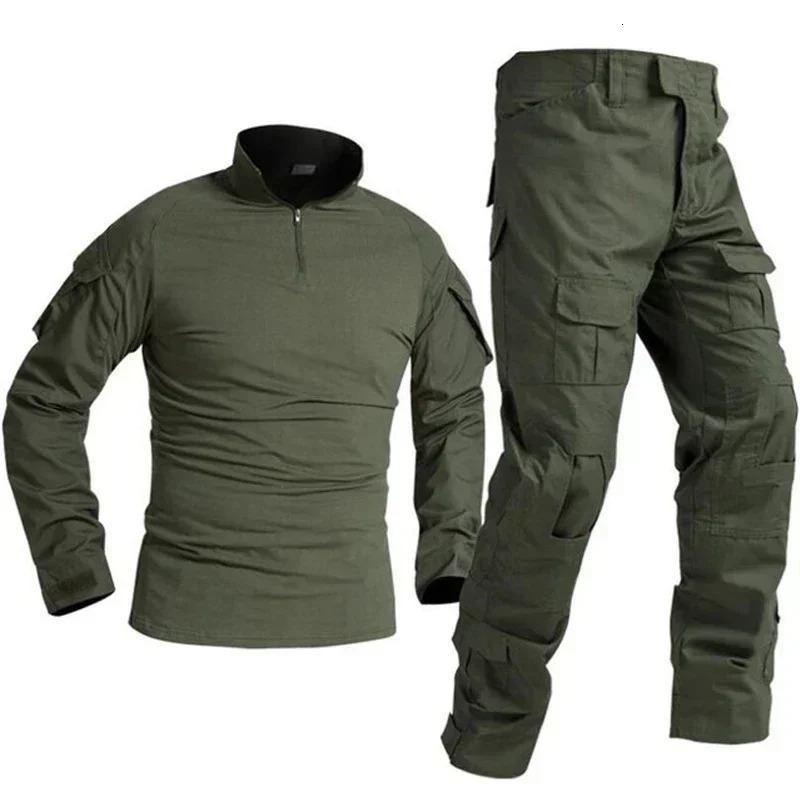 Tactical Sports Uniform Outdoor Clothes Suits Training Suit Camouflage Hunting Shirts Pants Climbing Sets CS Pant Men 260624