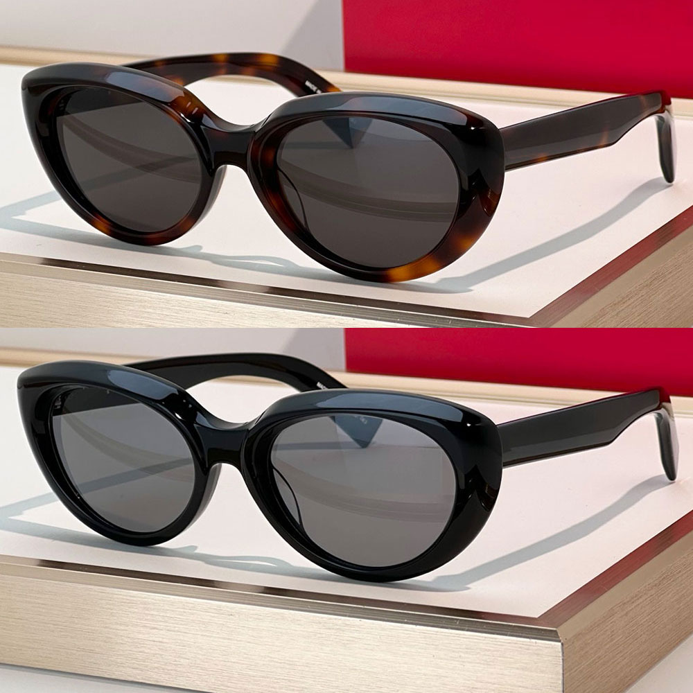 TORTOISESHELL CAT EYE SUNGLASSES luxury womens designer sunglasses SL859 26 new retro sunshade fashion drive sunglasses elegant acetate frames UV Pr