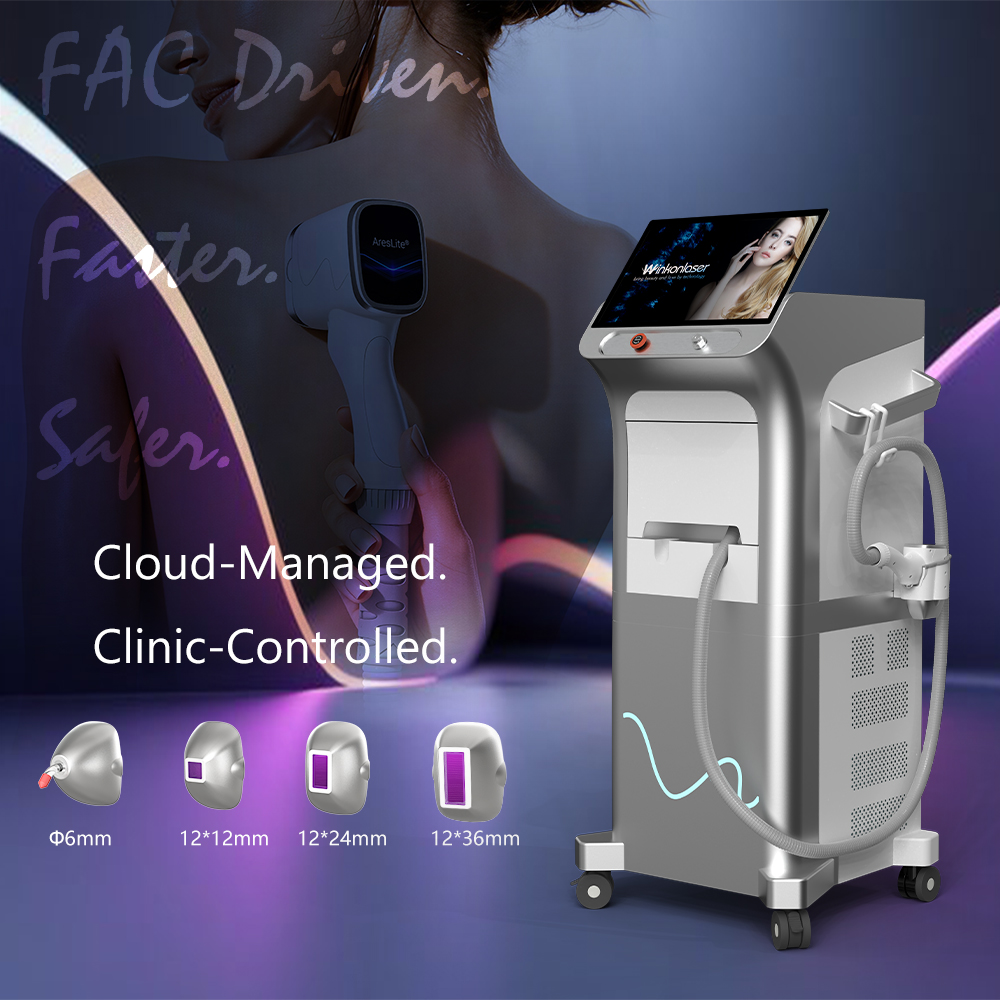 USA warehouse laser hair removal for machine with 4 replacements Non-crystal diode laser all skin types with 4 waves