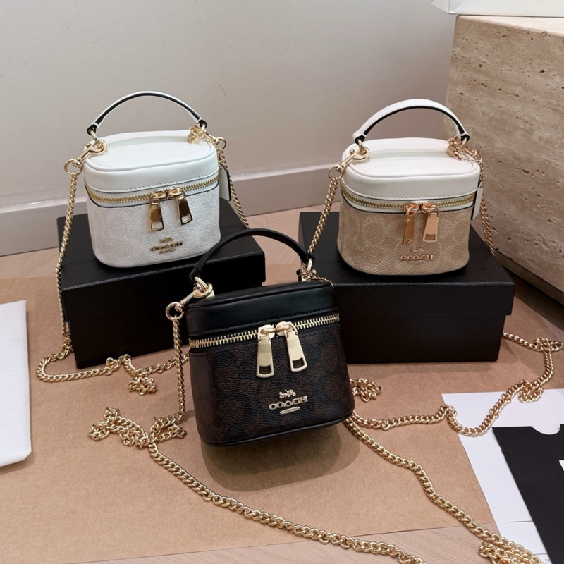 Designer Luxury Makeup Bag Laina Bag Lao Hua Women's Shoulder Bag Handheld Box Makeup Bag Zipper Crossbody Bag Trendy Handbag Mini Storage Bag