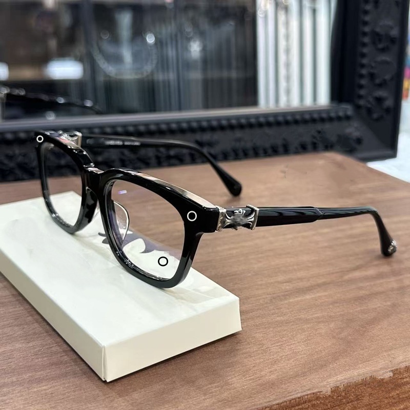 Vintage clear designer glasses square cross full frame luxury glasses designers women men lunettes de soleil black transparent cycling eyewear goggl