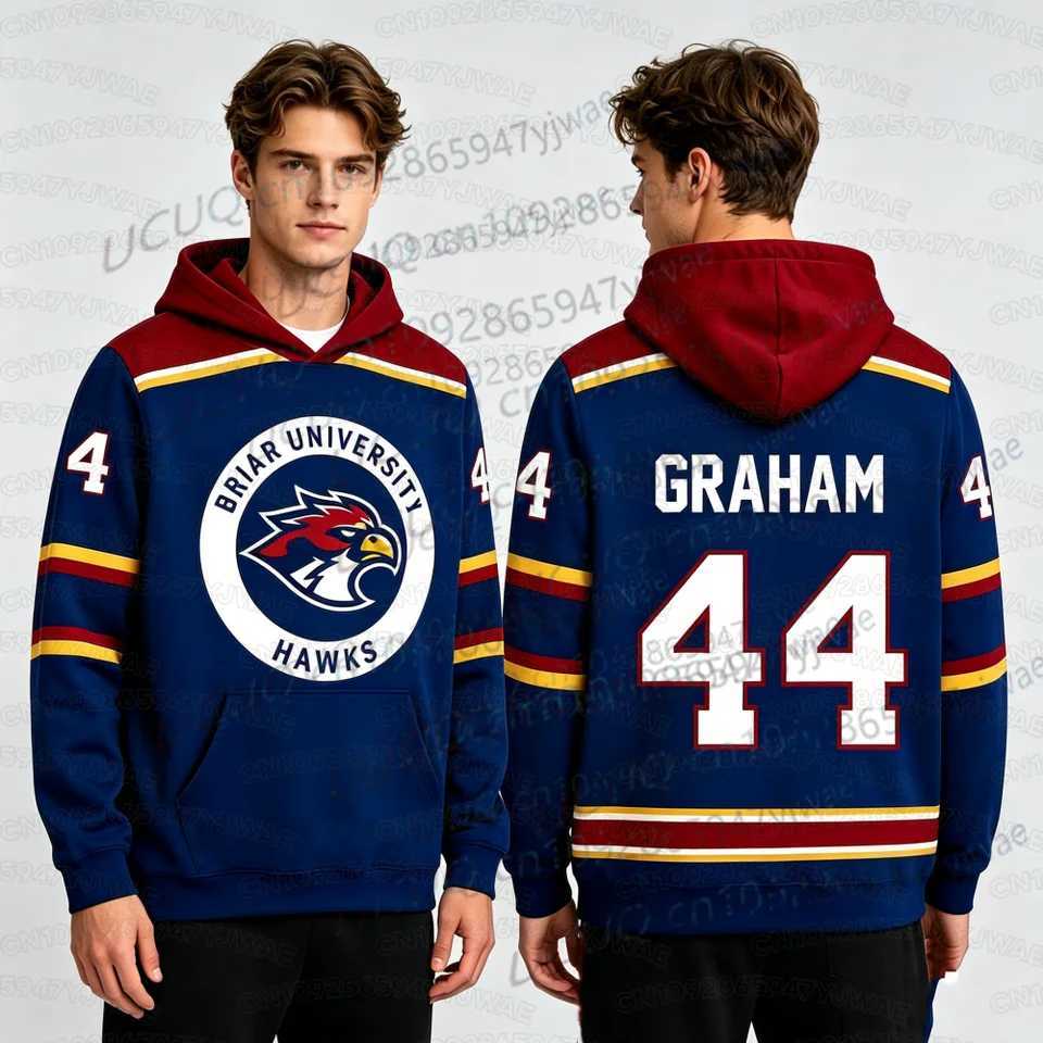 Mens Womens Hooded Hoodies Graham 44 22 Design Pullovers DI LAURENTIS 66 Graphic Print Sweatshirts Off Campus Season 1 T260622