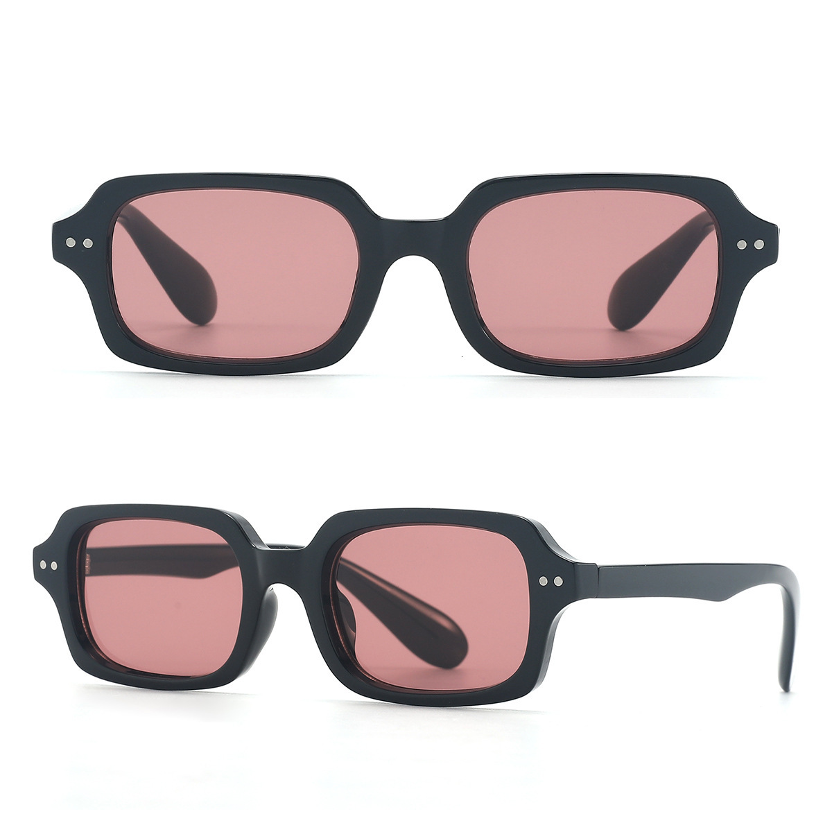 New European And American Style For Men, High-End Women's Retro Square Frame Versatile UV Protection Cross-Border Sunglasses 2026 Small Frame S